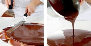 travail chocolat spatule