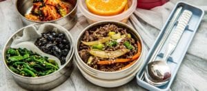 lunch box avec couverts