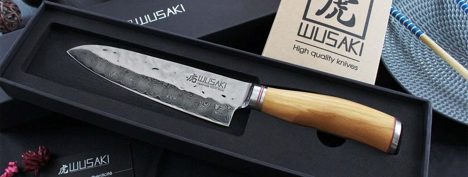 SHAN ZU Couteau Universel Damas Couteau de Chef 15cm Couteau de Cuisine  Damas en Acier (AUS-10) Japonais - AliExpress