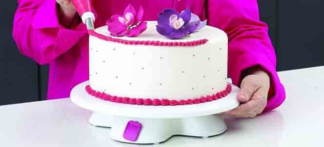 meilleur plateau tournant rotatif pâtisserie gâteau cuisine