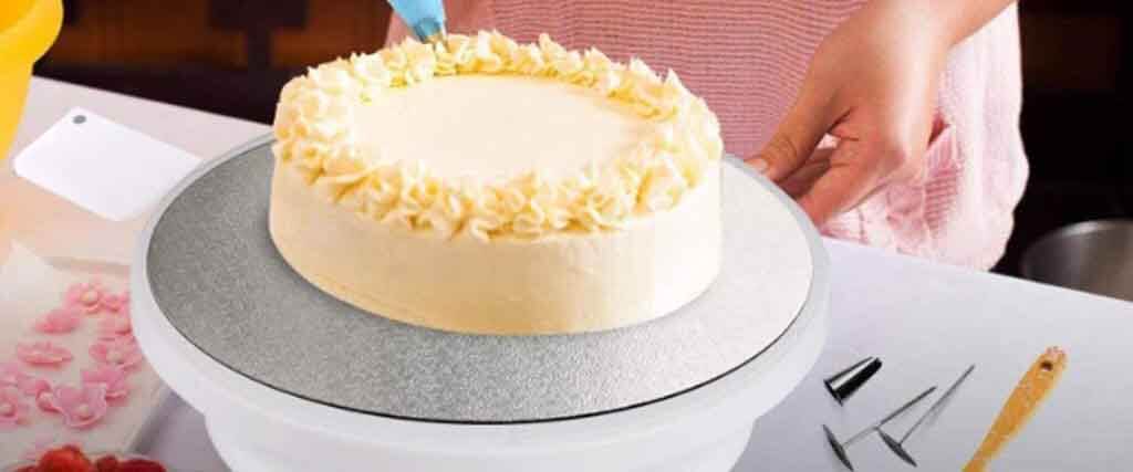 meilleur plateau tournant rotatif pâtisserie gâteau cuisine