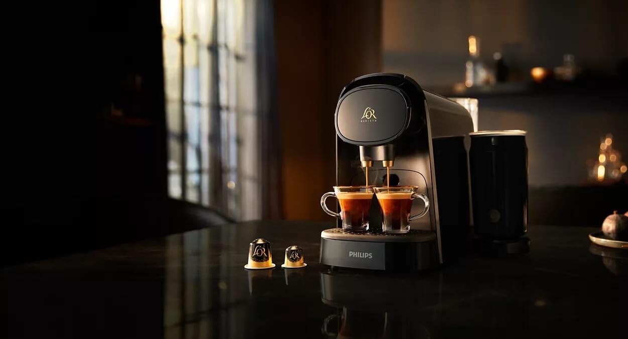 avis test essai machine café capsules philips l'or barista