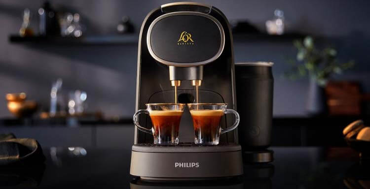 avis test essai machine café capsules philips l'or barista