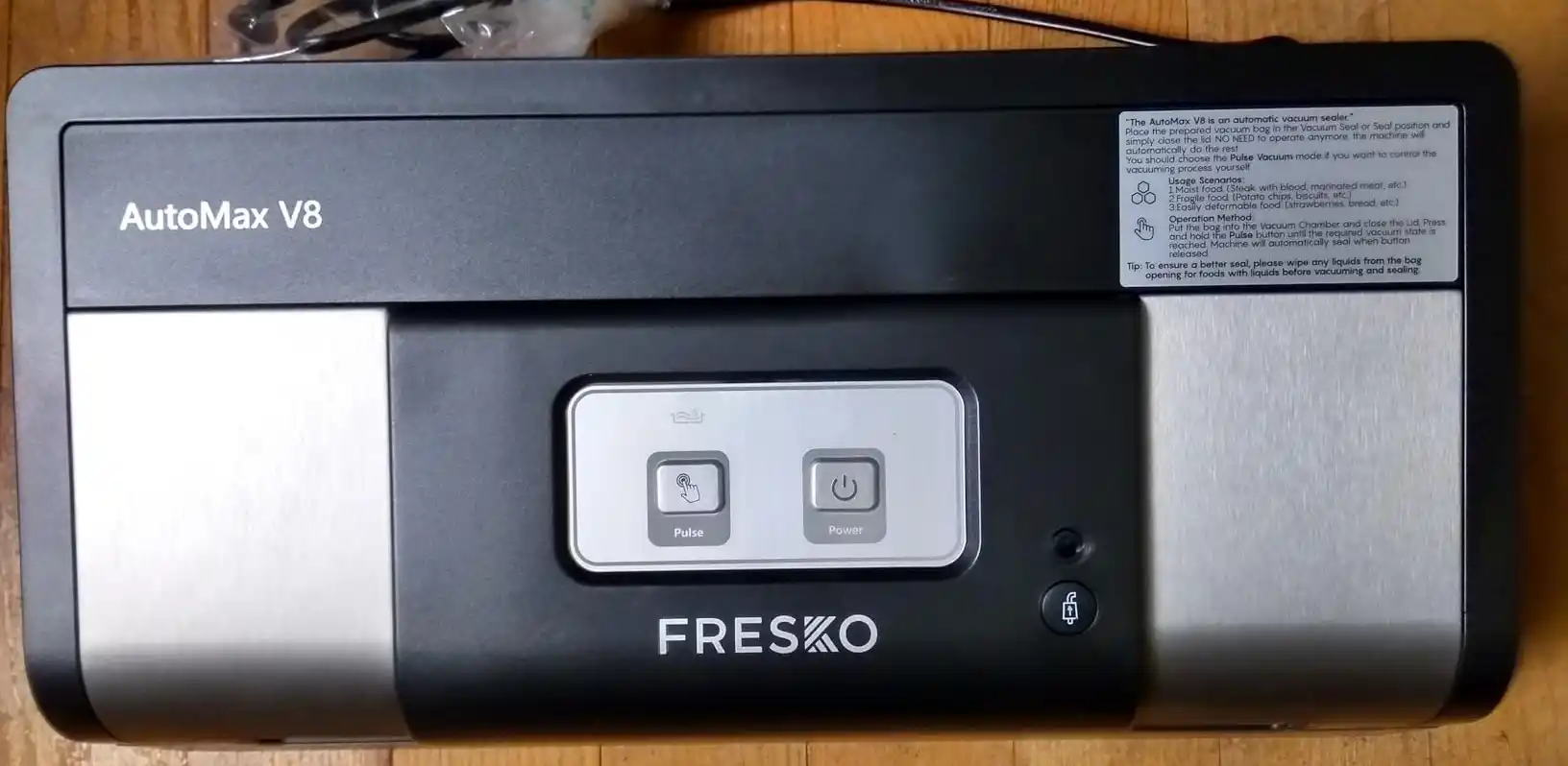 avis test essai machine sous vide fresko automax v8